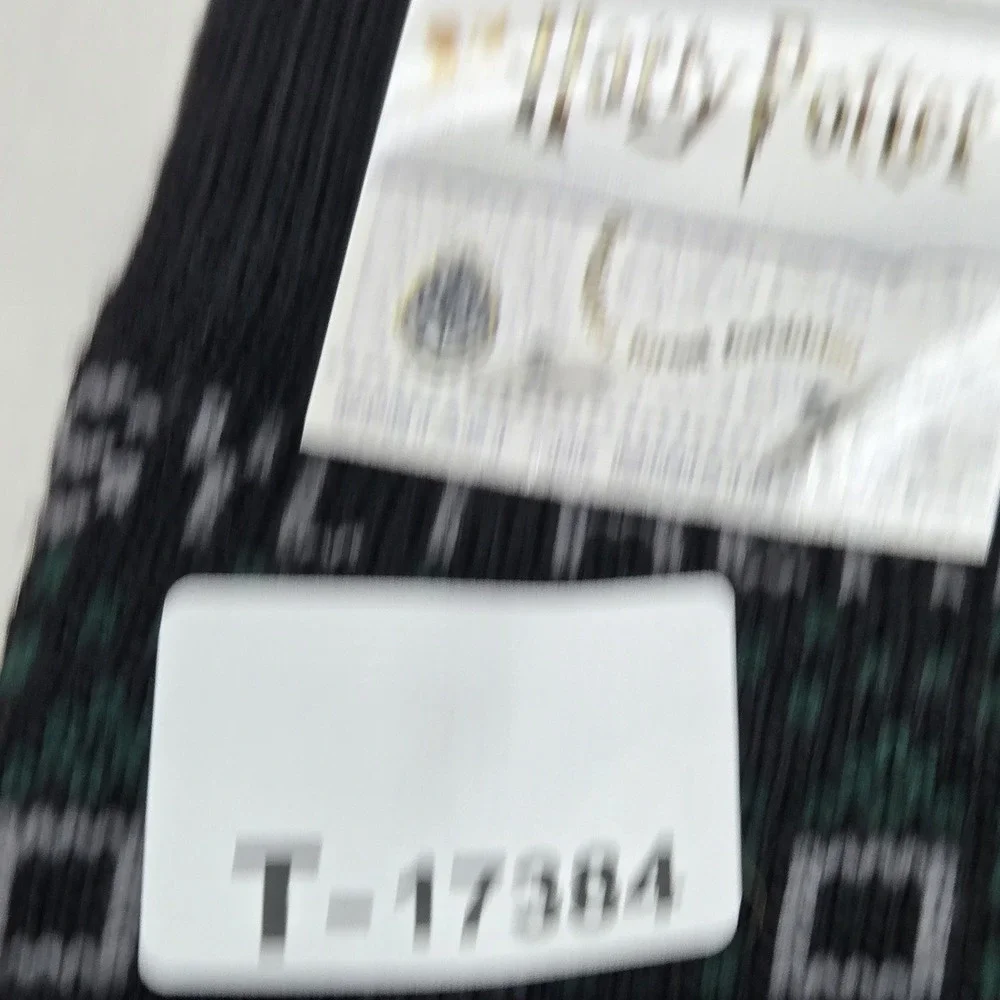Harry Potter Men Socks 4-10 Black Green Gray Fair Isle Forbidden Forest Knit